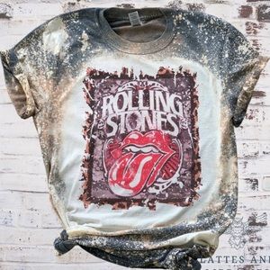 NWT! Rolling Stones Band πΈ Bleach Tee β€οΈ